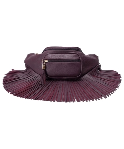 Fashion Fringe Tassel Fanny Pack Waist Bag KL088 PURPLE